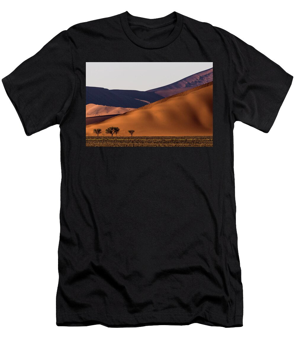 2 Camel Thorn Trees Growing in the Rocky Plains At the Base Emanuele Biggi Natureplcom T-Shirt