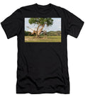 Bactrian Camel Three Beneath Tree One Standing on Hind Sylvain Cordier Natureplcom T-Shirt