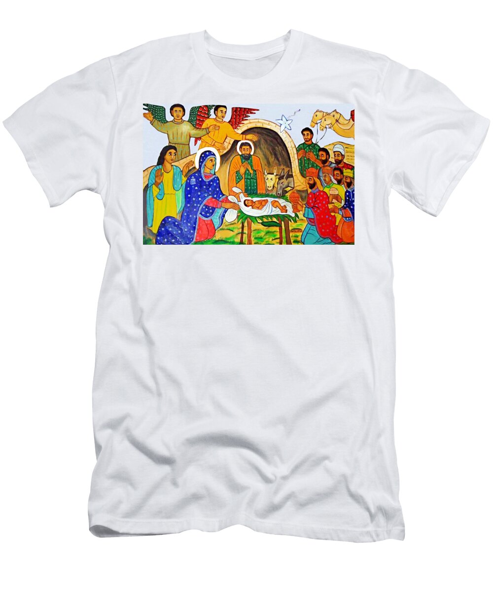 Eastern Nativity Scene Munir Alawi T-Shirt